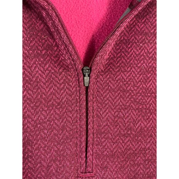 Under Armour ColdGear Loose 1/4 Zip Pullover Men’s M Fuchsia Pink Stretch Top - Picture 6 of 9
